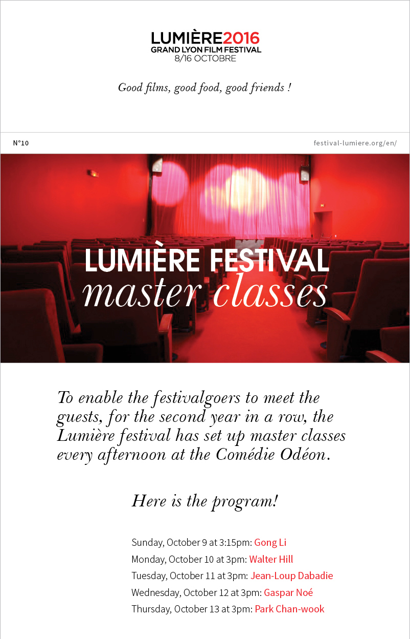 Lumi�re festival master classes