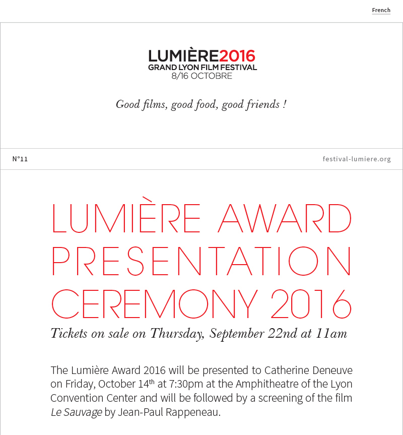 Lumière Award Ceremony 2016