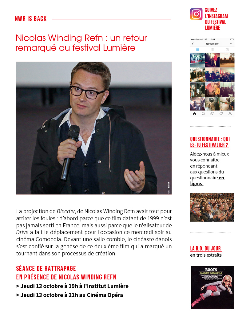 Festival Lumire 2016 - jour 6