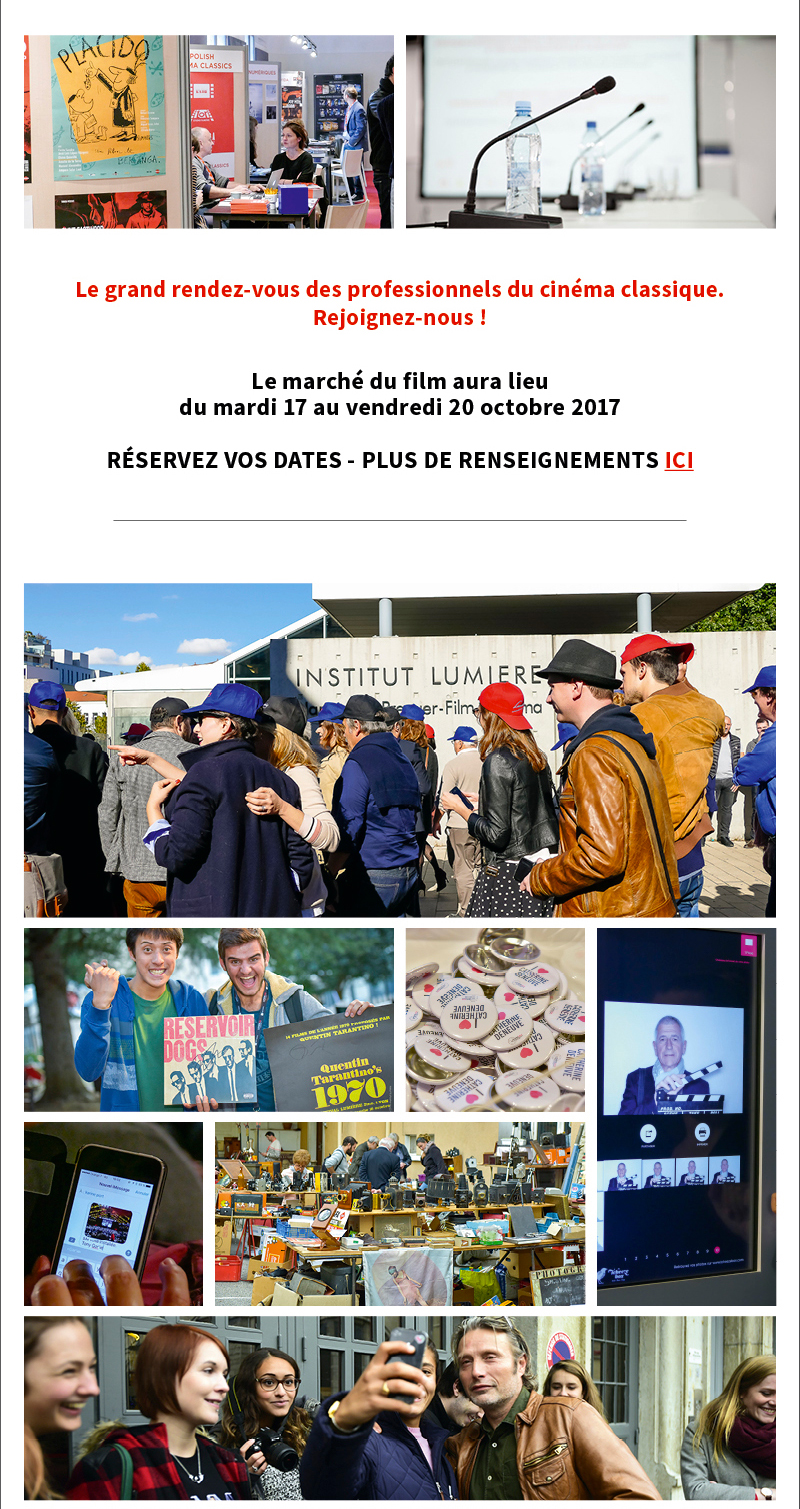 Festival Lumire 2017 : Les dates !