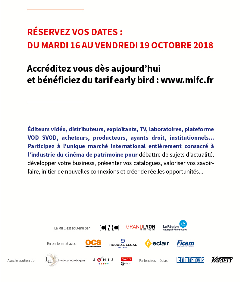 MIFC 6th edition - October 16-19, 2018 - Accreditations open!