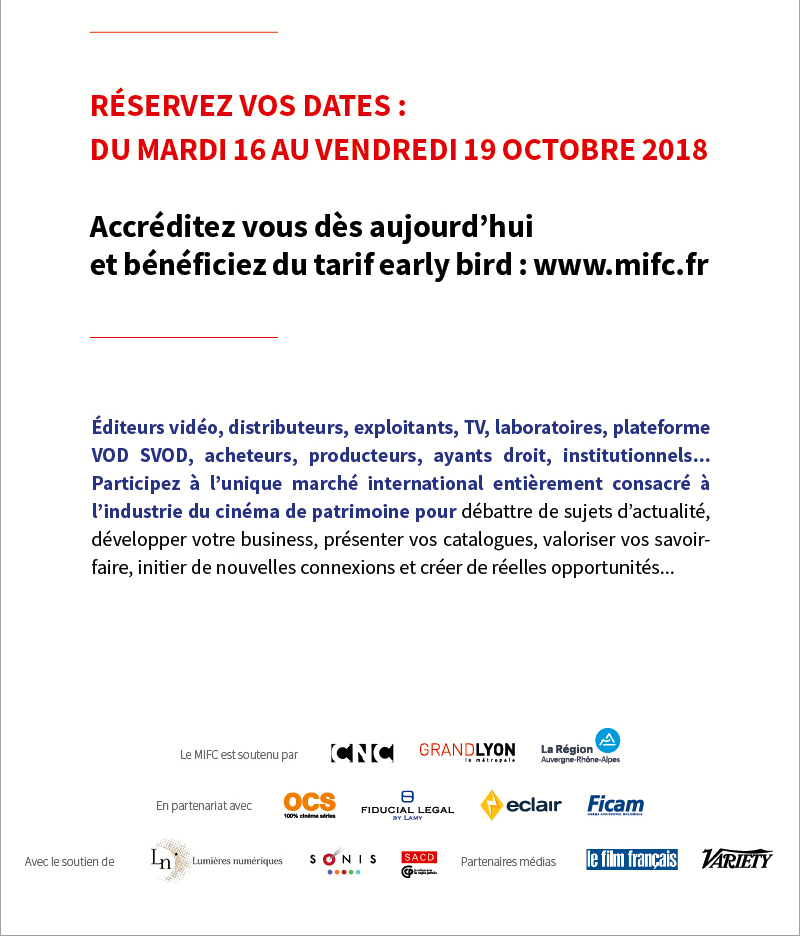 MIFC 6th edition - October 16-19, 2018 - Accreditations open!