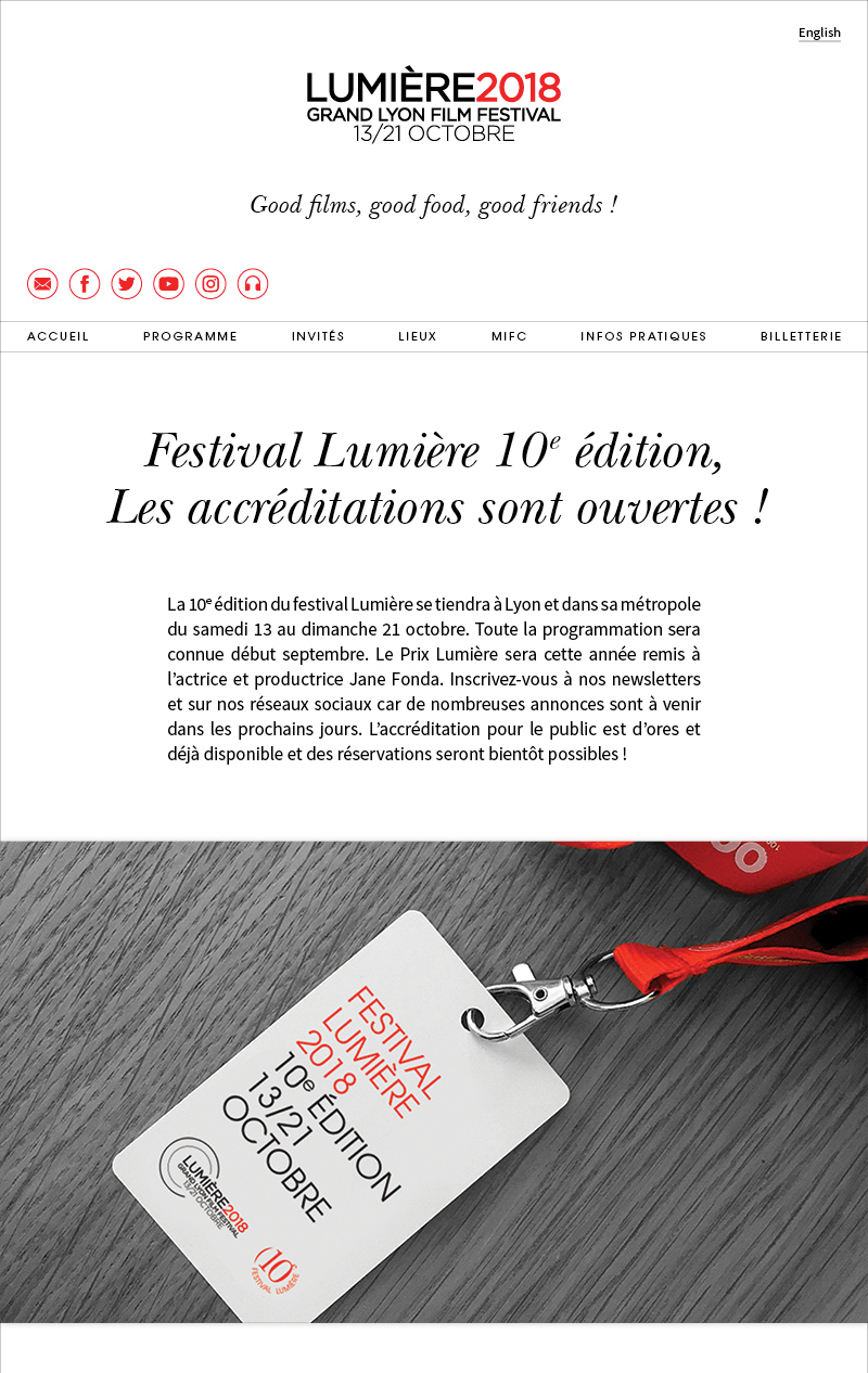 Les accrditations pour la 10e dition sont ouvertes