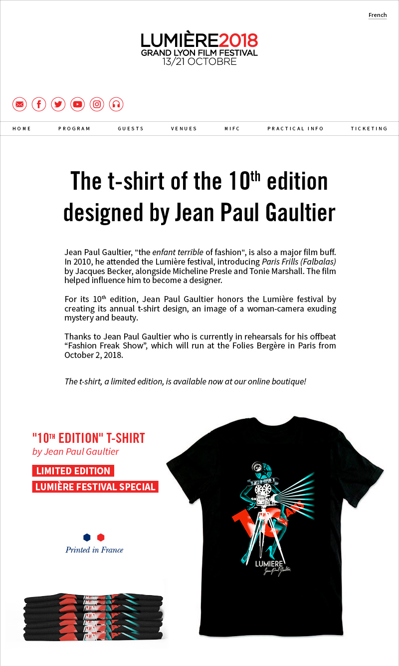 Jean Paul Gaultier pour la 10e dition