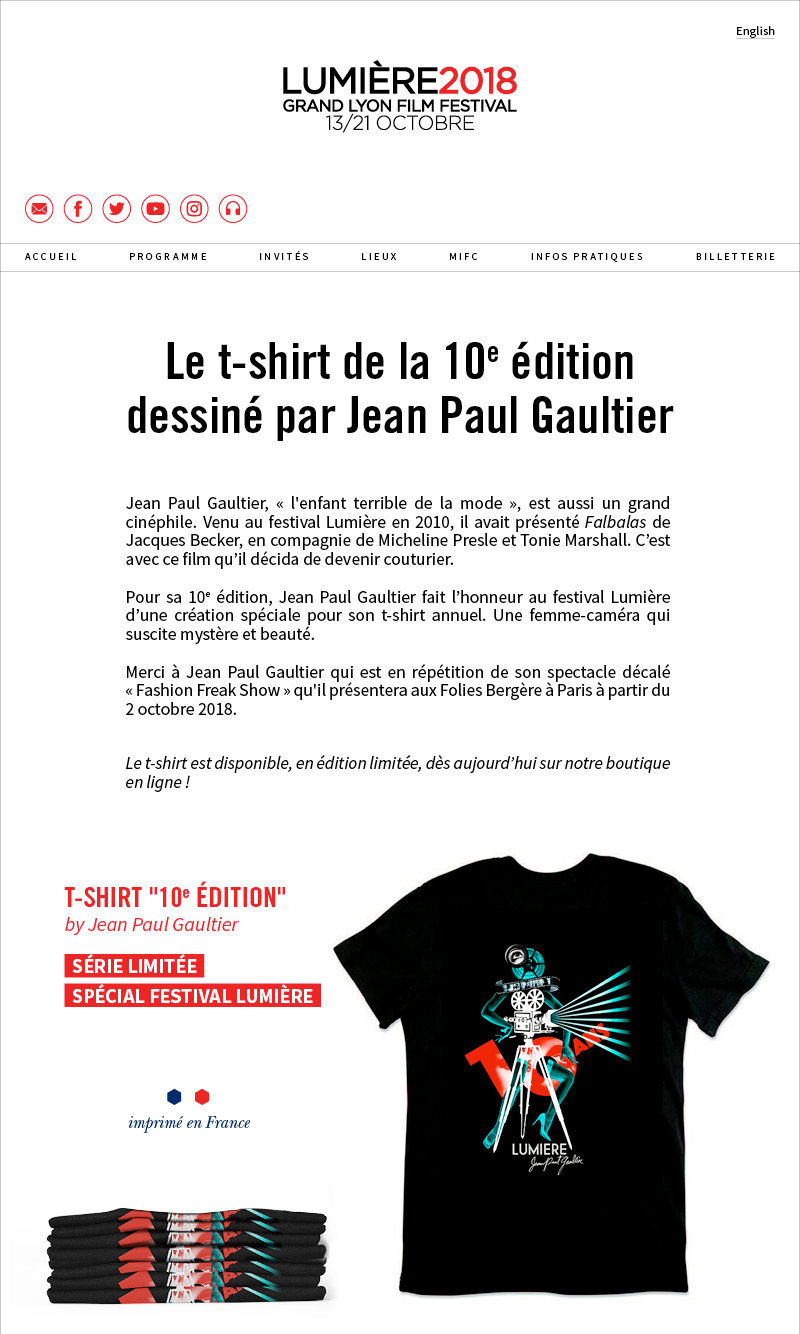 Jean Paul Gaultier pour la 10e dition