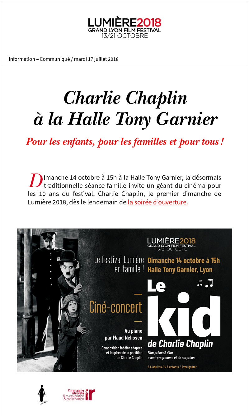 Charlie Chaplin  la Halle Tony Garnier 
