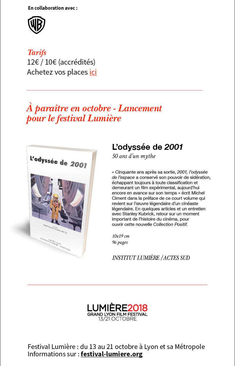 vnement : 2001, lodysse de lespace en 70 mm  lAuditorium de Lyon