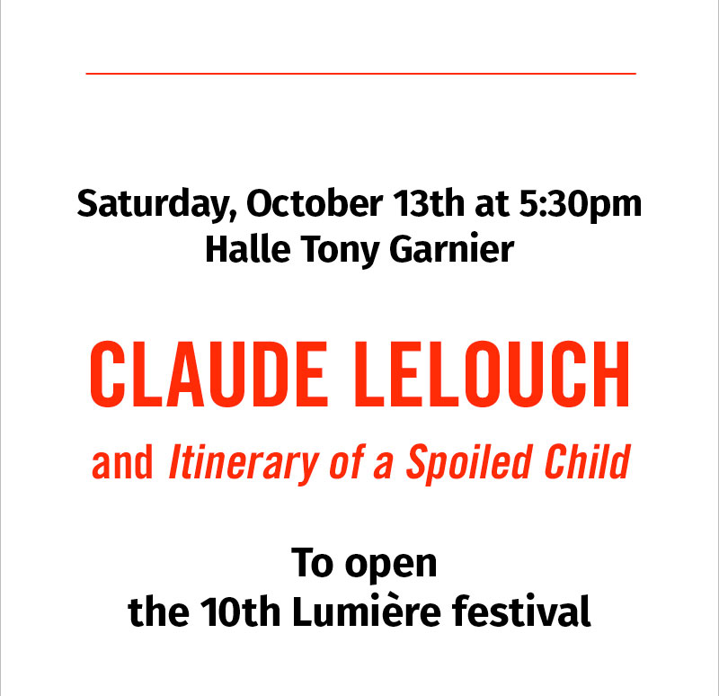 Claude Lelouch  louverture du 10e festival Lumire