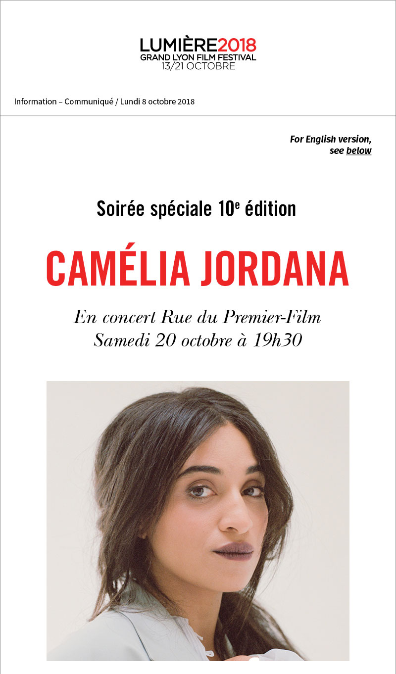 Camlia Jordana en concert Rue du Premier-Film pour la 10e dition du festival 