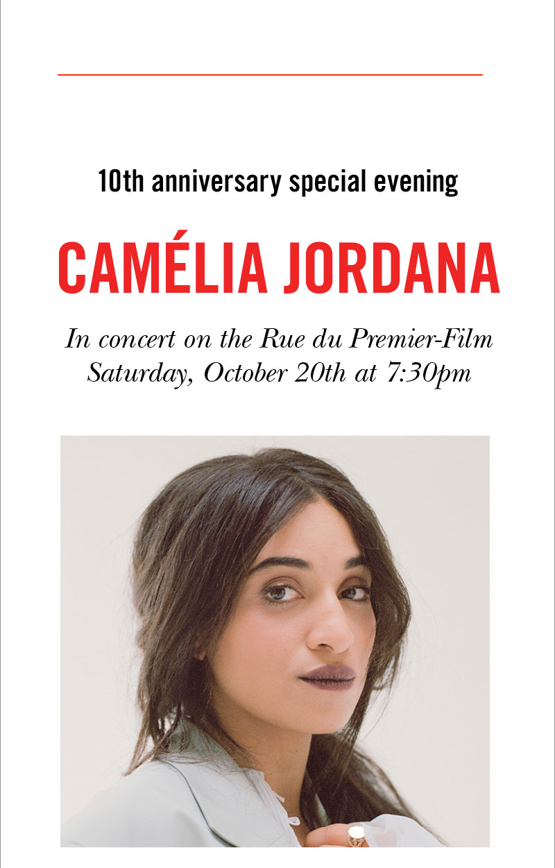 Camlia Jordana en concert Rue du Premier-Film pour la 10e dition du festival 