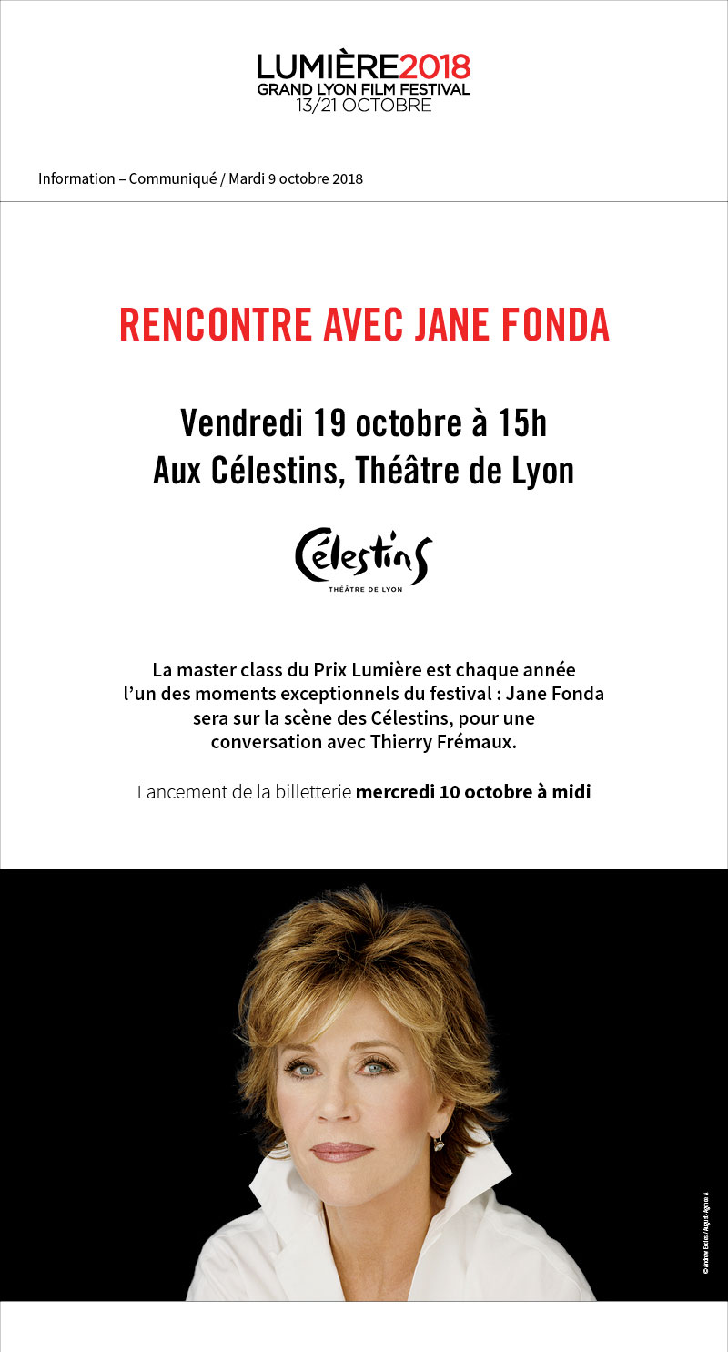 Rencontre avec Jane Fonda sur la scne des Clestins