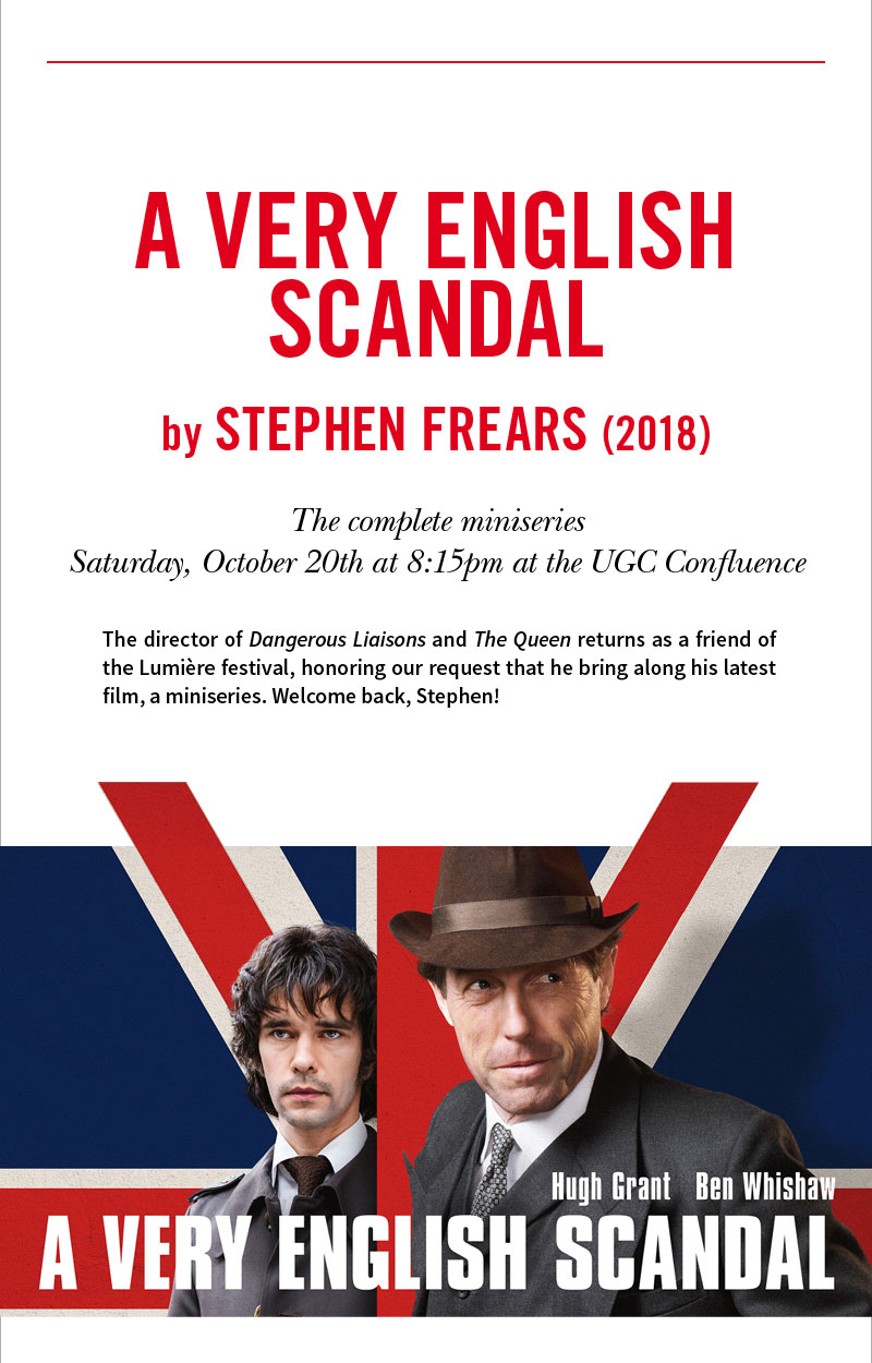 A Very English Scandal de Stephen Frears prsent par le cinaste