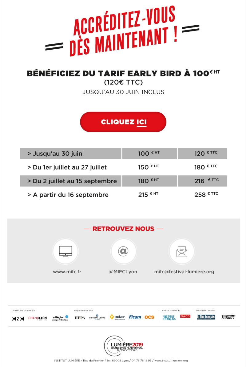 MIFC 2019 : accrditez-vous ! et dcouvrez notre Grand Tmoin...