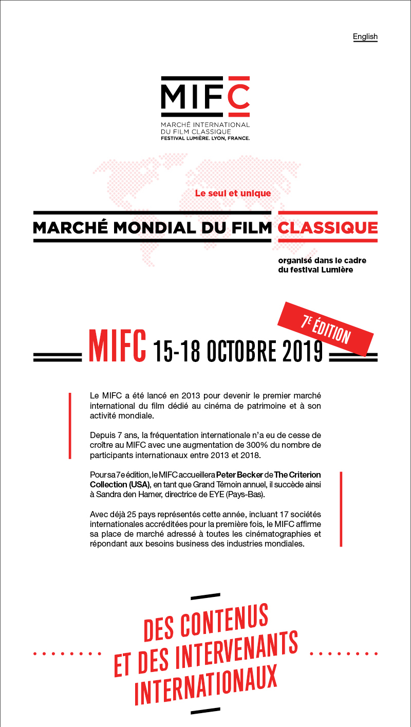 Le March International du Film Classique renforce sa dimension internationale