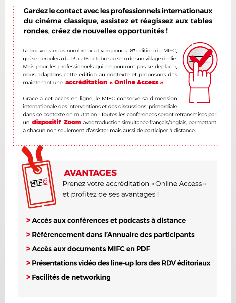 MIFC 2020 : Online Access accreditation
