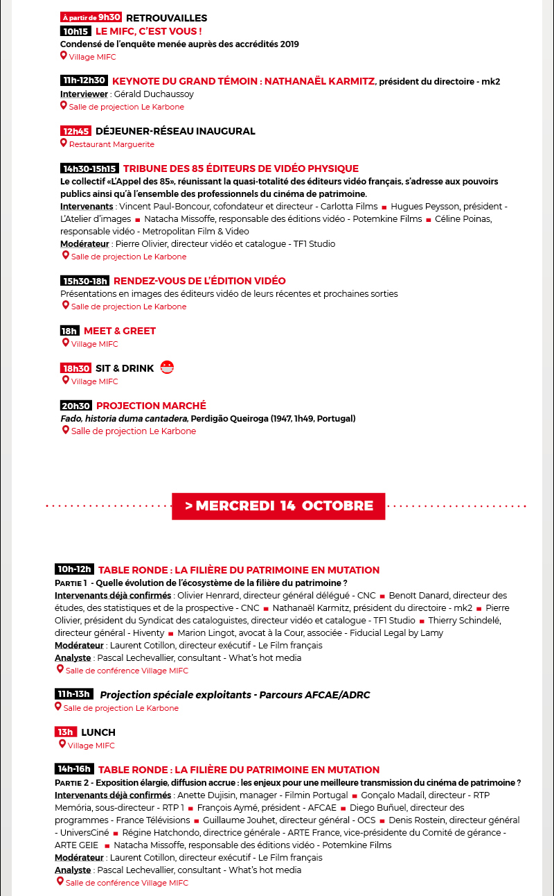 MIFC 2020: Program
