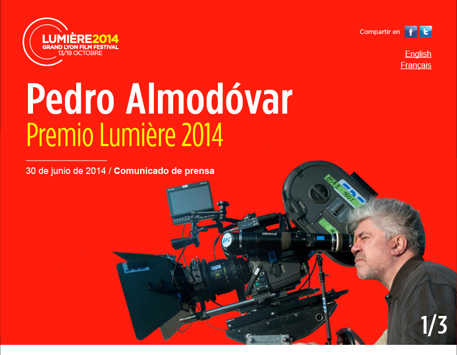 Pedro Almodvar, Premio Lumire 2014