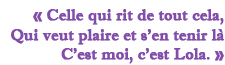 Chanson Lola