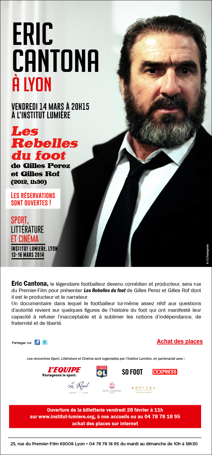 Eric Cantona a l'Institut Lumiere
