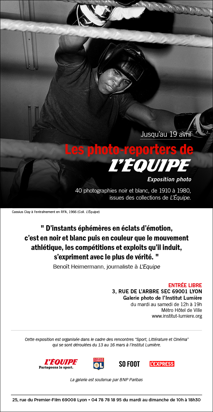 Exposition Les photo-reporters de L'Equipe  la Galerie Lumire