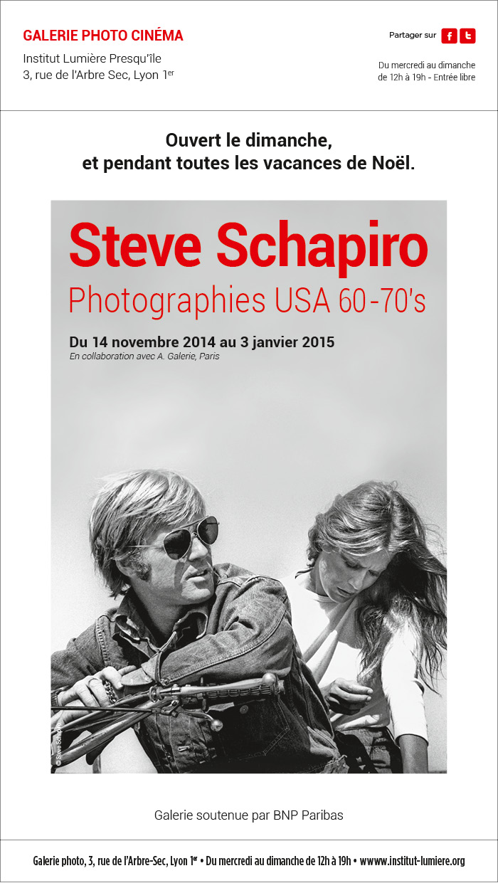 Exposition Steve Schapiro, ouverte pendant les vacances de Noël