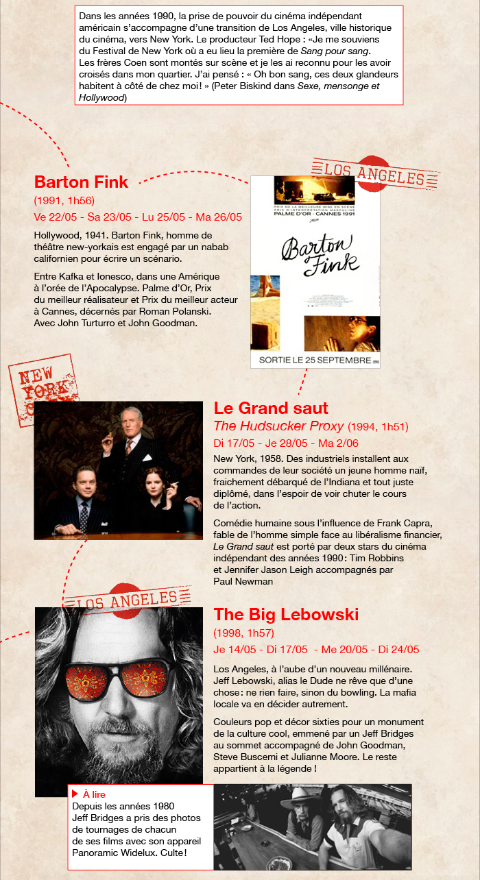 Voyage dans l'Am�rique des fr�res Coen du 12 mai au 2 juin