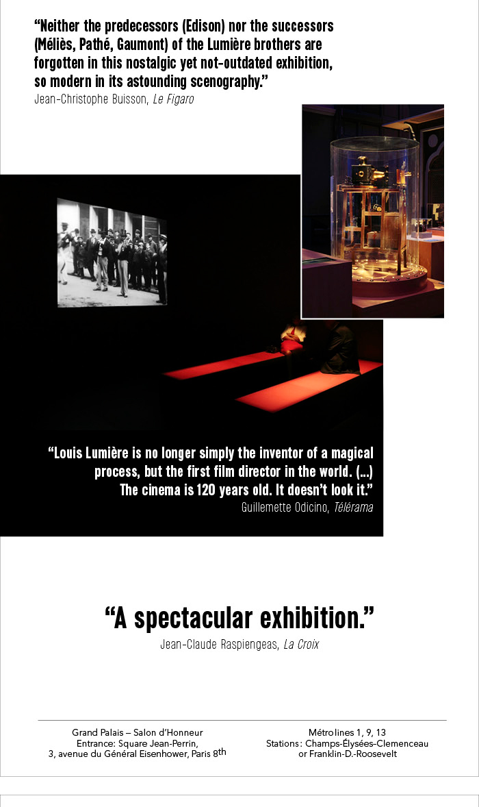 On the way to Cannes (and elsewhere),make a stop in Paris to discover the exhibition: Lumire! Inventing the cinema