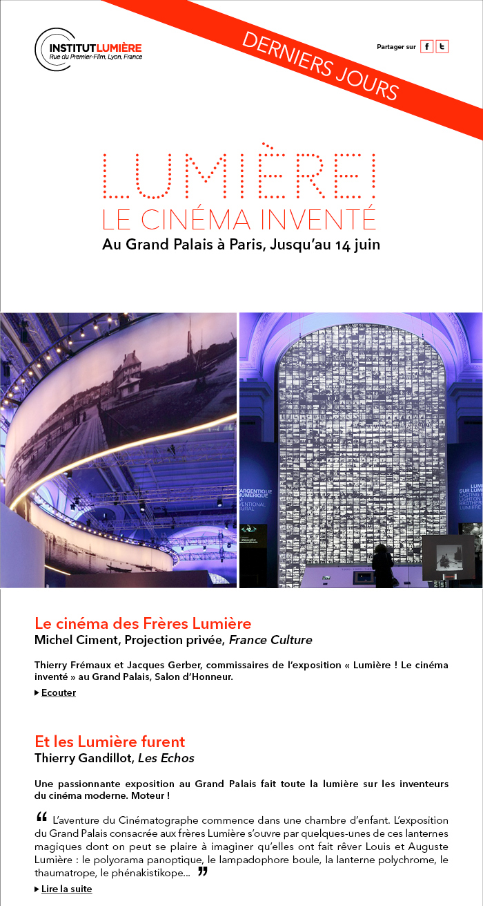 Derniers jours ! Exposition 'Lumire ! Le cinma invent' au Grand Palais
