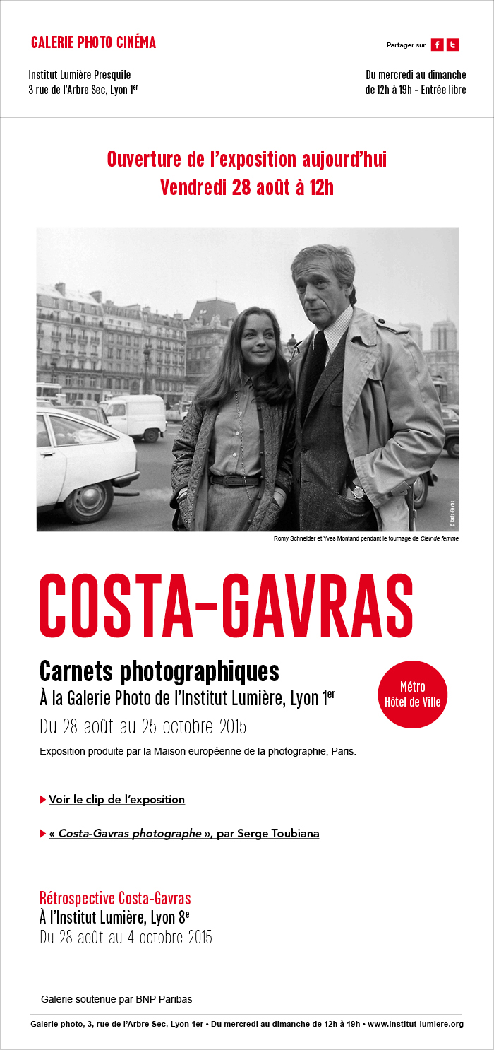 Exposition Costa-Gavras - Ouverture aujourd'hui