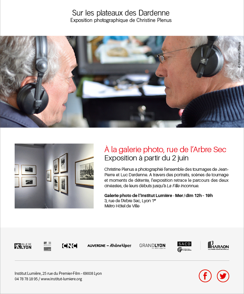 �v�nement : les fr�res Dardenne � l'Institut Lumi�re - r�trospective en leur pr�sence et exposition