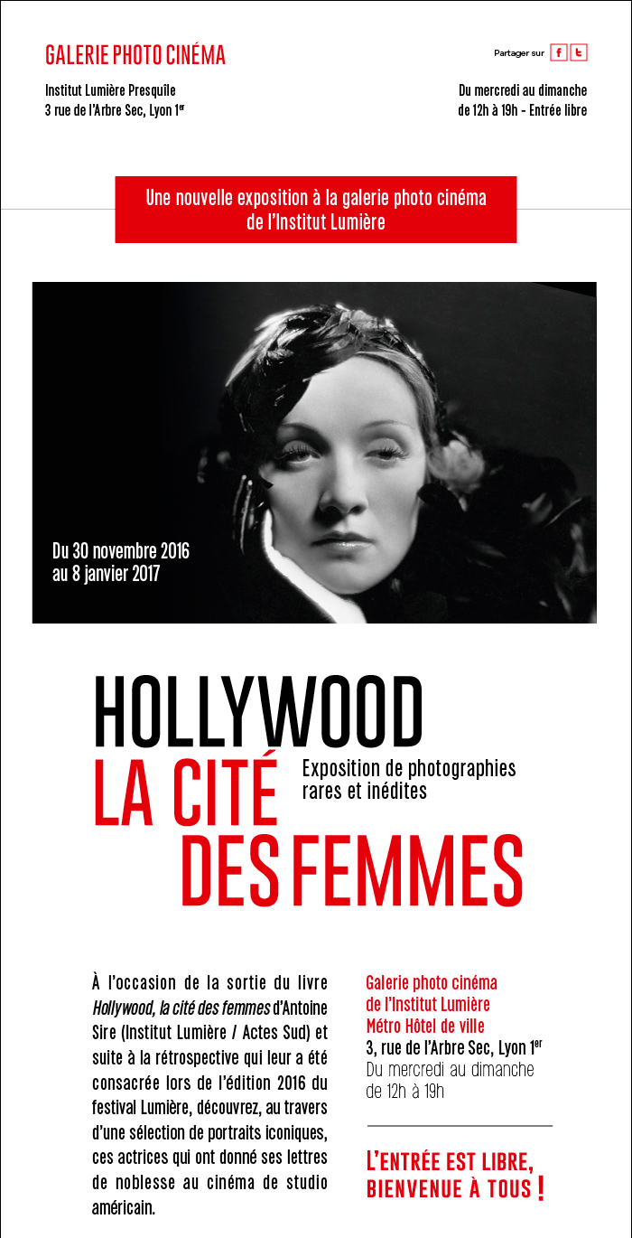 Nouvelle exposition : Hollywood, la cit des femmes