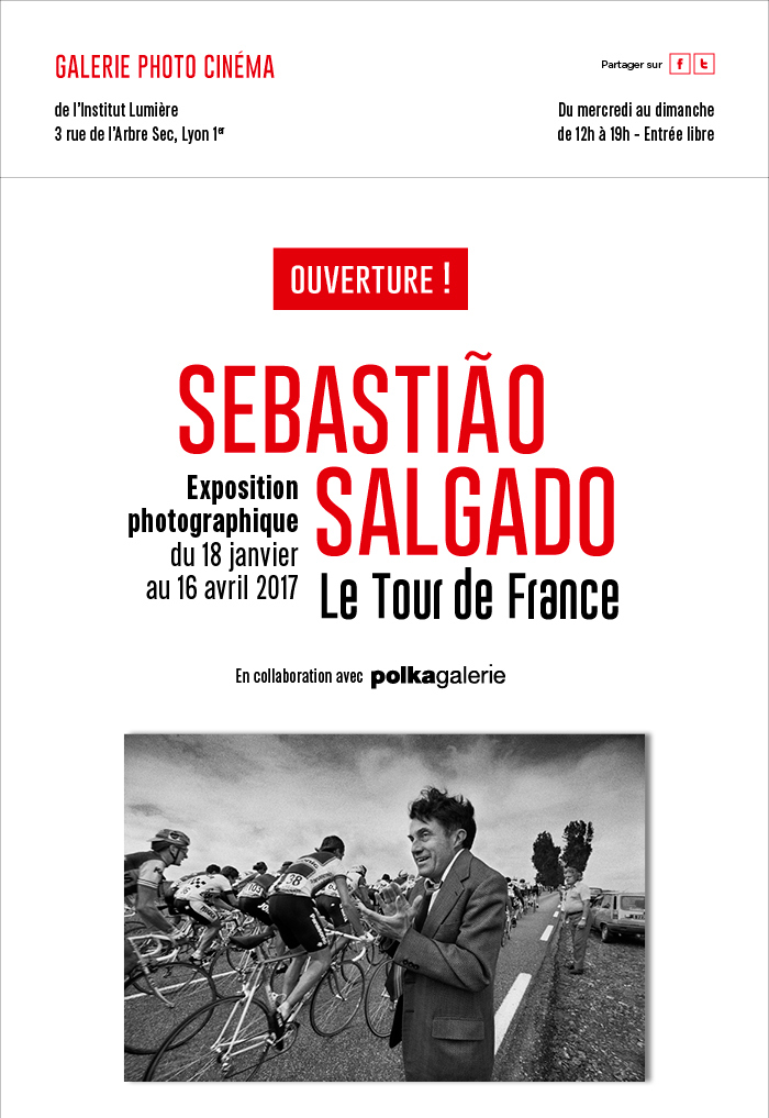 Ouverture de l'exposition Sebastiao Salgado - Le Tour de France