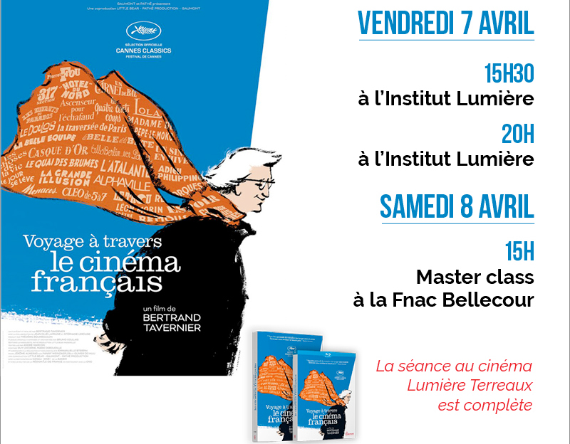 Voyage à travers le cinéma français en présence de Bertrand Tavernier