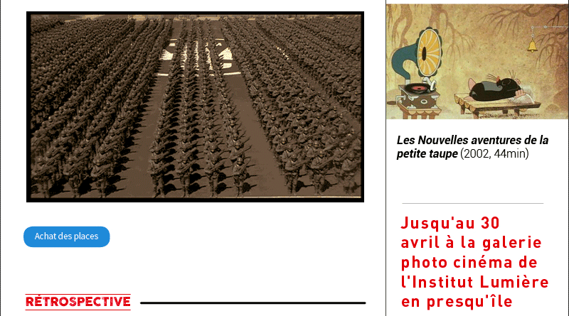 Rue du Premier-Film, le web-magazine de l'Institut Lumire