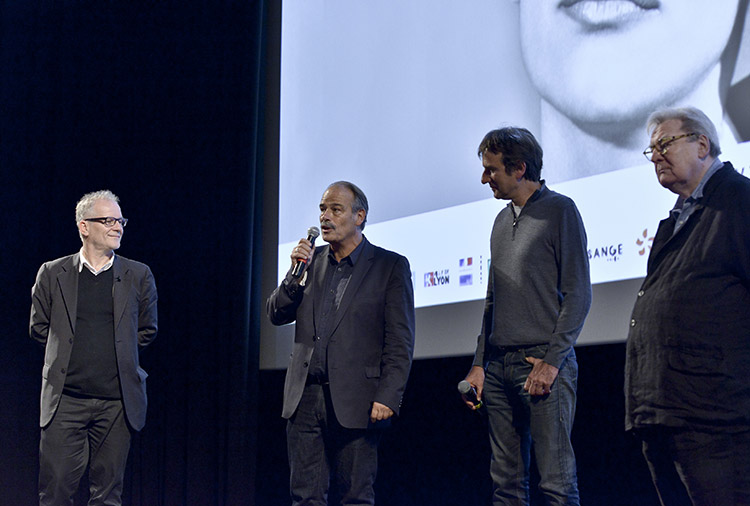 Thierry Frémaux, Jean-Pierre Lavoignat, Christophe d'Yvoire et Alan Parker